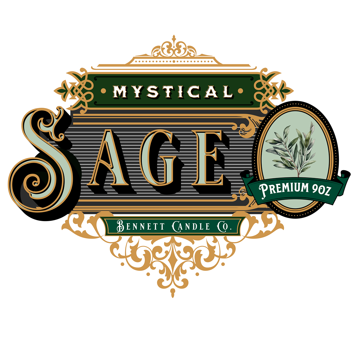 Mystic Sage 9. oz Apothecary Candle