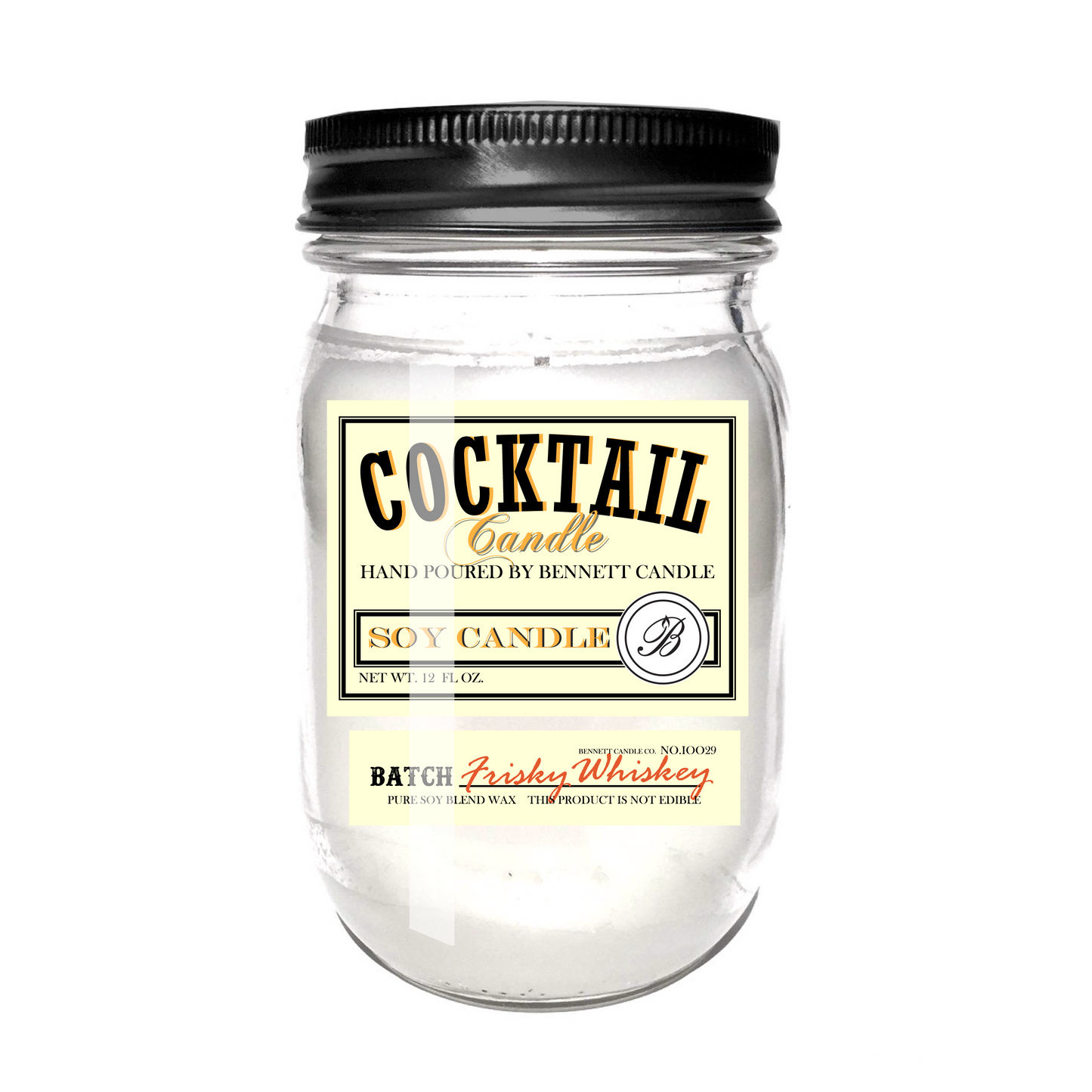 Frisky Whiskey 12. oz Cocktail Candle