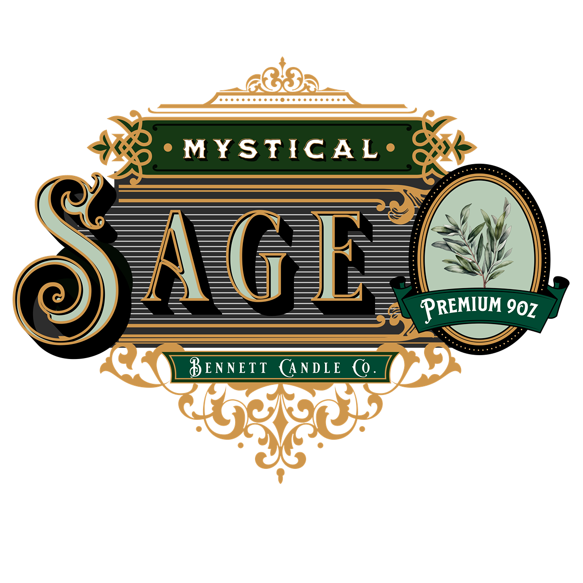 Mystic Sage 9. oz Apothecary Candle